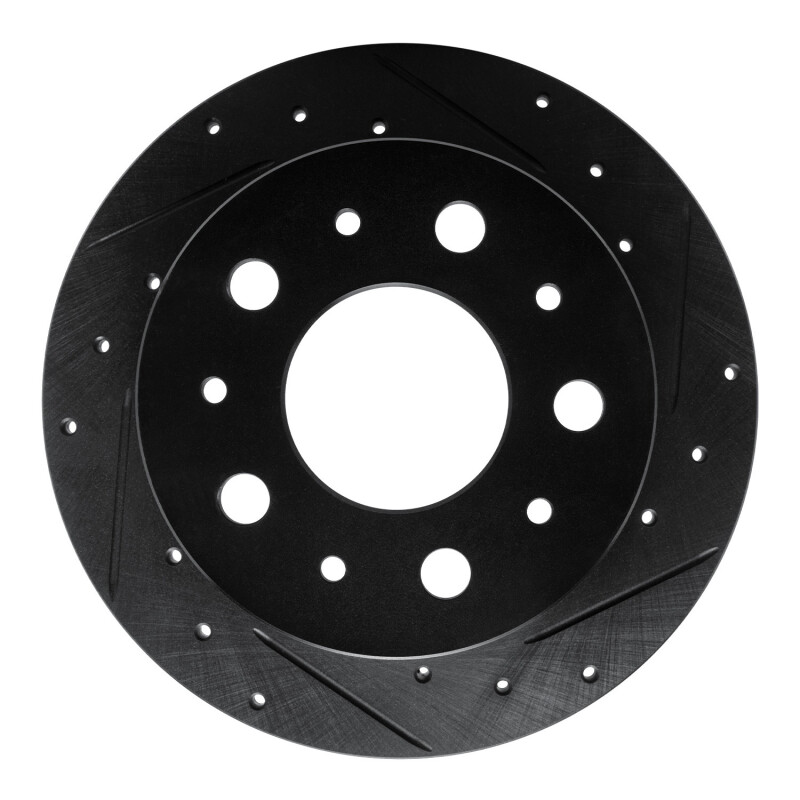 Ram Promaster 3500 Brake Rotor (1) - Rear Right - R1 Concepts - Drilled & Slotted - Black - `14-`21